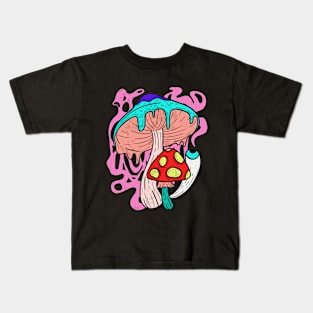 Psychedelic Mushrooms Kids T-Shirt